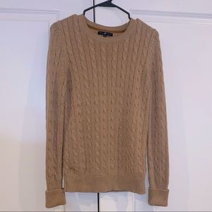 Tan brown GAP wool woven sweater Medium
